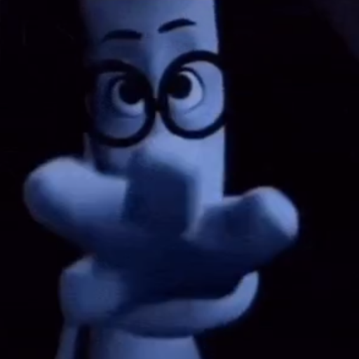 Blue cartoon character