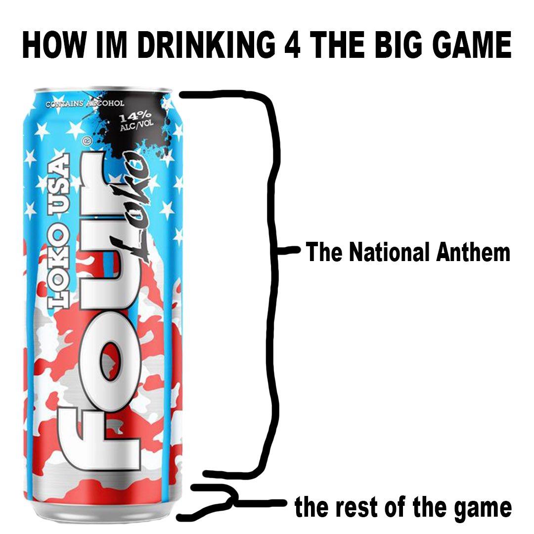 Four Loko big game meme