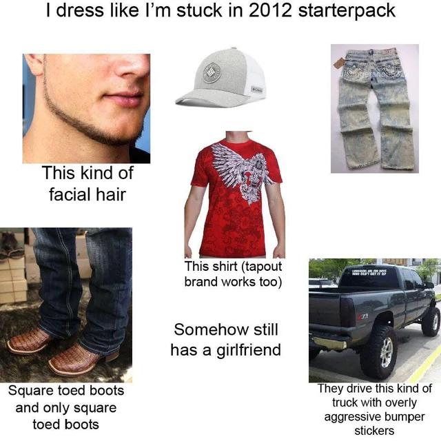Stuck in 2012 starter pack
